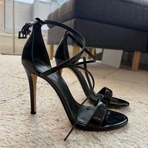 Michael Kors Glossy Black Strappy stiletto Heels